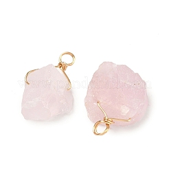 Природного розового кварца подвески&nbsp;G-FG0001-13