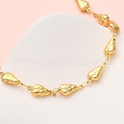 Женские ожерелья из нержавеющей стали 304 в форме листа NJEW-G178-10G