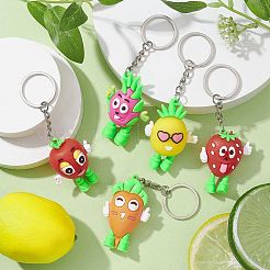 Пластиковый брелок из ПВХ с фруктами и фруктами&nbsp;KEYC-JKC00662