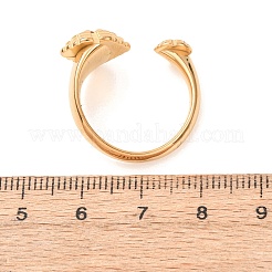 Offene Manschettenringe aus 304 Edelstahl mit Strassen&nbsp;RJEW-E302-03G