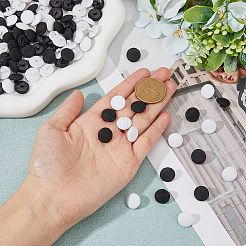 100 шт. 2-х цветная пуговица из АБС-пластика с тремя отверстиями на ножке BUTT-DC0001-01