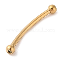 Gebogene Rohrperlen aus Edelstahl 304&nbsp;LS-STAS-M061-04G