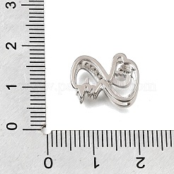 Messing Micro Pave klare Zirkonia Perlen&nbsp;CU-CBAEEA8-24P