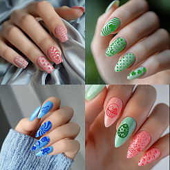 Modelli per nail art fai da te in acciaio inossidabile&nbsp;MRMJ-WH0098-044