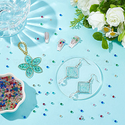 130 г 10 цвета мини стеклянные бусины для самостоятельного украшения ногтей&nbsp;MRMJ-PH0003-07