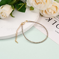 Braccialetti con perline di vetro placcate sfaccettate&nbsp;BJEW-JB05693-02