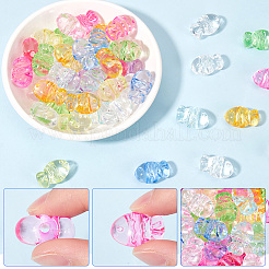 100 шт. Прозрачные акриловые бусины&nbsp;TACR-SP0001-24