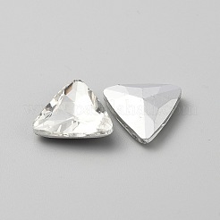 Стеклянные стразы кабошоны RGLA-WH0013-08C