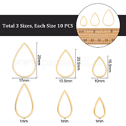 30 шт. 3 соединительных кольца из нержавеющей стали 201&nbsp;STAS-UN0048-12