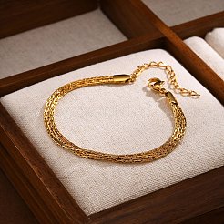 Многожильные браслеты из нержавеющей стали PW-WGEA4EE-01