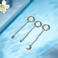 Наборы для самостоятельного изготовления сережек из нержавеющей стали 304&nbsp;DIY-UN0001-71G