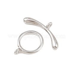 Кольцо из латуни Переключить застежками&nbsp;KK-G548-39P