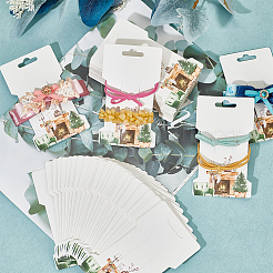 120pcs cartes d'affichage de pince à cheveux en papier&nbsp;DIY-FG0004-25B