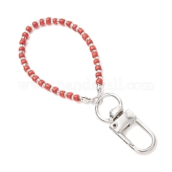 3 шт. 3-х цветные стеклянные подвесные украшения в виде семян&nbsp;HJEW-JM03053