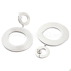 Pendientes de botón de acero inoxidable 304 que no se deslustran&nbsp;EJEW-C067-22P