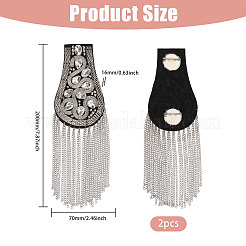 Spalline nappa alla moda 2 pz&nbsp;DIY-FH0008-89C-P