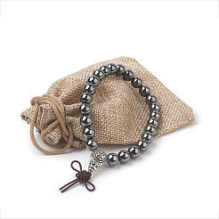Bracciali in elastite sintetica rotonda non magnetica&nbsp;BJEW-JB03845-03