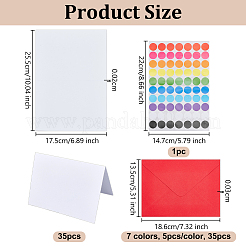 35 x Papierumschlag in 7 Farben&nbsp;DIY-OC0015-11