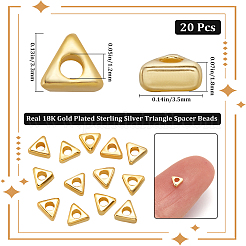 20 шт. 925 бусины-разделители из стерлингового серебра STER-BBC0007-21