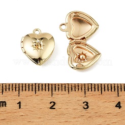 Сердце сеттинги горный хрусталь латунные подвеска KK-A276-12LG