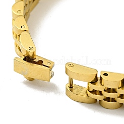 Pulsera de cadena de eslabones gruesos de acero inoxidable 304 con revestimiento iónico (IP)&nbsp;BJEW-G649-09