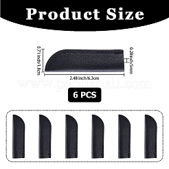 6 шт. защитный чехол для ручки из искусственной кожи&nbsp;AJEW-CL0002-24B