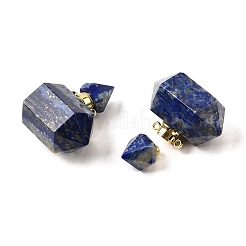 Natürliche Lapislazuli-Parfümflaschenanhänger&nbsp;G-L623-08G-07