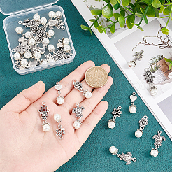 6 комплект подвесок из искусственного акрилового жемчуга&nbsp;FIND-AR0003-37