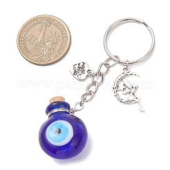 Брелки ручной работы в виде бутылок-лэмпворков от сглаза KEYC-JKC01439