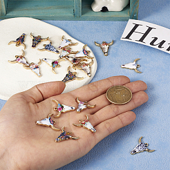 20шт 10 стиля подвески из цинкового сплава с эмалью&nbsp;ENAM-BG0001-01