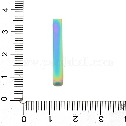 イオンプレーティング（IP）304ステンレスペンダント  長方形/棒  虹色  28x4x4mm  穴：2mm&nbsp;STAS-J029-04M-A