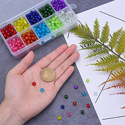 800 шт. 10 цвета окрашенные распылением хрустальные стеклянные бусины&nbsp;CCG-CJ0001-02