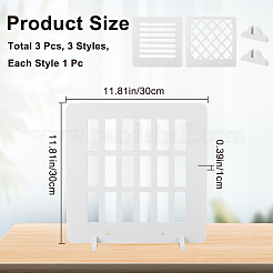3 stücke 3 arten hdf hohe faser dichte bord reflexion display board&nbsp;AJEW-CN0002-89A