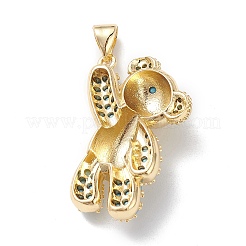 Латунные микро проложить кубического циркония подвески KK-M240-15