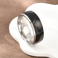 304 Edelstahl Emaille Fingerringe für Herren&nbsp;SA-CBA0CD2-03P