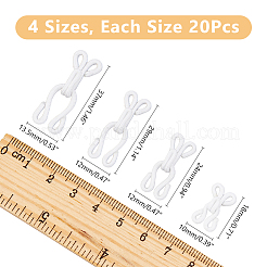 80 шт. 4 стиля полиэстеровый крючок и петелька для одежды&nbsp;FIND-DC0005-58