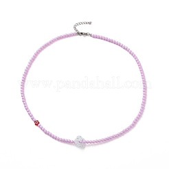 Браслеты из непрозрачного акрила из бисера NJEW-JN04174