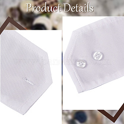 Съемные хлопковые манжеты на запястьях с резиновой кнопкой AJEW-WH20077-020D