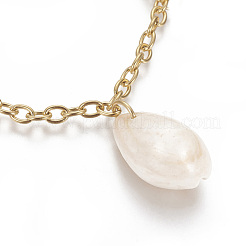 Браслеты с подвесками из нержавеющей стали 304&nbsp;BJEW-F383-04G