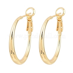 Латунь обруч серьги для женщин&nbsp;EJEW-A156-17A-G