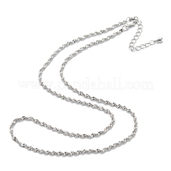 Laiton colliers corde chaîne&nbsp;LS-NJEW-K123-12P