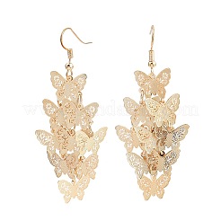 Серьги-бабочки из нержавеющей стали 430&nbsp;EJEW-A137-05KCG