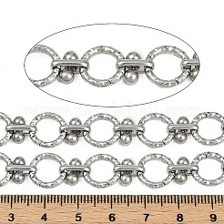 Текстурированные плоские круглые звенья из нержавеющей стали 304&nbsp;CHS-C017-06P