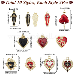 Подвески из сплава эмали 10 стилей&nbsp;ENAM-SC0005-60