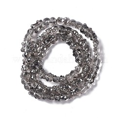 Стеклянные бусины с гальваническим покрытием  EGLA-L030-PL02