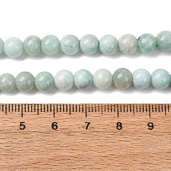Природных амазонит бисер нитей G-K068-03-6mmA