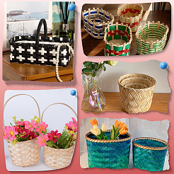 10м плоские бумажные шнуры&nbsp;OCOR-WH20001-92D