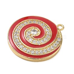 Messing micro pave klare zirkonia anhänger&nbsp;CU-CBA4231-04B-G