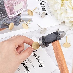 Железные плоские гвозди с круглой головкой&nbsp;AJEW-GA0001-51-B