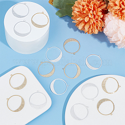 16шт 2 цвета латунные подвески&nbsp;KK-BC0011-21